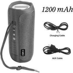 T&G TG-227 Αδιάβροχο Ηχείο Bluetooth 10W με Ραδιόφωνο Γκρι