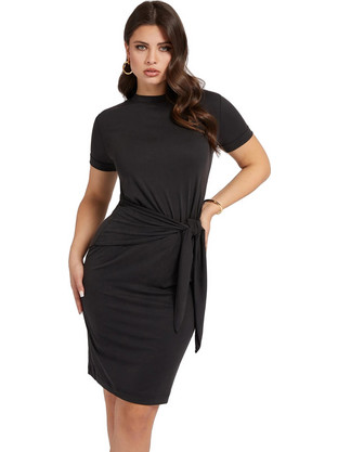 Guess Zaira Mini Καλοκαιρινό Καθημερινό Φόρεμα Μαύρο W2GK53KA2O2-JBLK