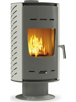 Thermiki ATS Zero White Ατσάλινη Ξυλόσομπα Αερόθερμη 12kW