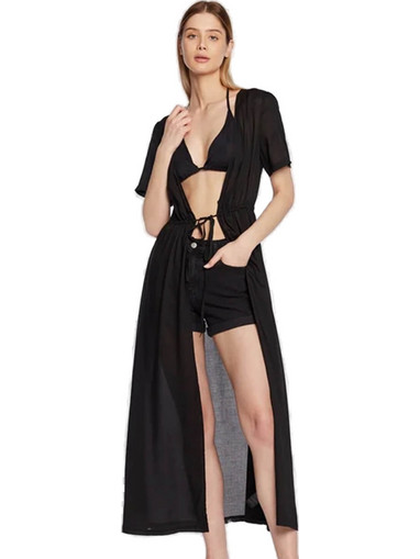 Calvin Klein Γυναικεία Τουνίκ Παραλίας Μαύρο KW0KW02097-BEH