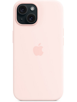 Apple Silicone Case with MagSafe Back Cover Light Pink (iPhone 15 Plus)