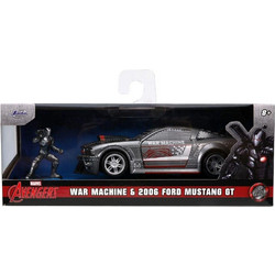 Jada Marvel War Machine 2006 Ford Mustang Μεταλλικό Μοντέλο Αεροπλάνου 1:32
