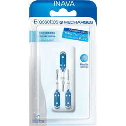 Elgydium Trio Ανταλλακτικά Μεσοδόντια Βουρτσάκια 0.4mm Μπλε 3τμχ