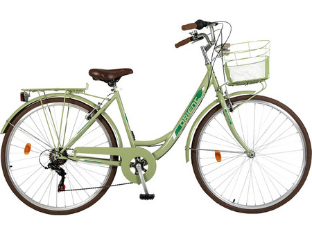 Orient Bikes City Classic 2024 Γυναικείο Ποδήλατο Πόλης 28" με 6 Ταχύτητες Lime
