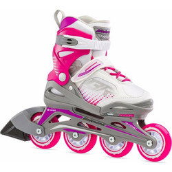 Rollerblade Blade Runner Phoenix Inline Αυξομειούμενα Rollers Παιδικά Λευκά Ροζ
