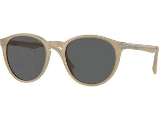 Persol PO3152S 1169B1 Ανδρικά Γυαλιά Ηλίου Στρογγυλά Κοκάλινα Μπεζ με Μαύρο Polarized Φακό