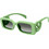 Gucci GG1325S 004 Γυναικεία Γυαλιά Ηλίου Ορθογώνια Κοκάλινα Πράσινα με Μαύρο Polarized Φακό