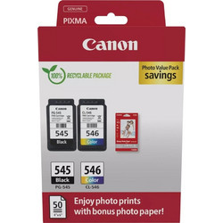 Canon PG-545 CL-546 Black & Color Photo Value Pack 2 Μελανιών Εκτυπωτή Inkjet