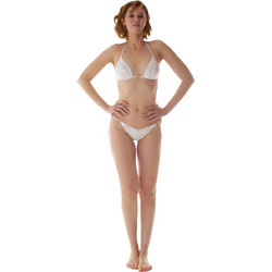 Gsecret Bikini Set Τριγωνάκι με Ενίσχυση String Λευκό C9391-26876