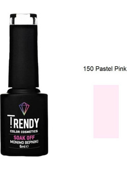 Trendy Soak Off 150 Pastel Pink Ημιμόνιμο Βερνίκι Νυχιών 6ml