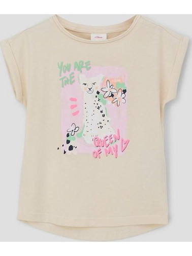 S.Oliver Παιδικό T-Shirt Κοντομάνικο Nude 2140017-0805