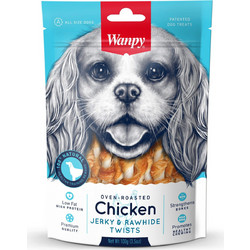Wanpy Oven Roasted with Chicken Jerky & Rawhide Twists 100gr