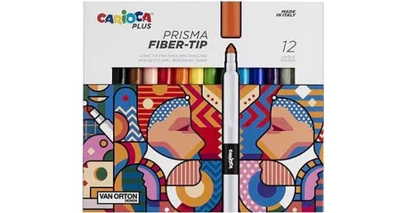 CARIOCA Plus Prisma Felp Tip Pen Conf. da 12 Pz. Design by Van Orton -   lo store on line della Cartolibreria Pegasus