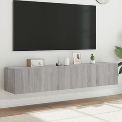vidaXL Έπιπλο Τηλεόρασης Ξύλινο Γκρι Μ80xΠ35xΥ31cm 837292