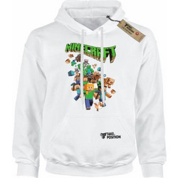 Takeposition Minecraft Heroes Party Παιδικό Φούτερ με Κουκούλα Λευκό 811-4765-01