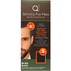 Qure Strictly For Men M-101 Μαύρο Βαφή για Γένια