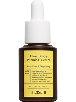 Meisani Glow Drops Vitamin C Αντιγηραντικό Serum Προσώπου με Βιταμίνη C 15ml