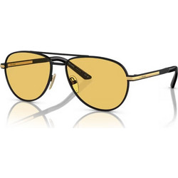 Prada PRA54S 1BO90C Ανδρικά Γυαλιά Ηλίου Aviator Μεταλλικά Κίτρινα με Κίτρινο Polarized Φακό