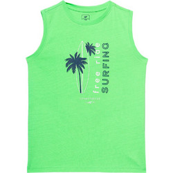 4F Παιδικό T-Shirt Αμάνικο Πράσινο JWSS24-TSLEM040-45N