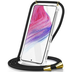 Ancus Crossbody Back Cover Transparent / Black (Samsung Galaxy S23 FE)