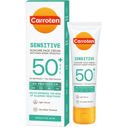 Carroten Sensitive 4D Protection Αντηλιακή Κρέμα Προσώπου SPF50+ 50ml