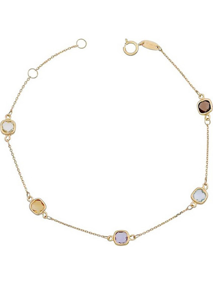 Million Diamonds Γυναικείο Βραχιόλι Αλυσίδα από Χρυσό 14K με Ζιργκόν BRA12108