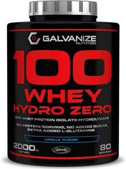 Galvanize Nutrition 100 Whey Hydro Zero Vanilla Πρωτεΐνη Ορού Γάλακτος Γράμμωσης 2kg