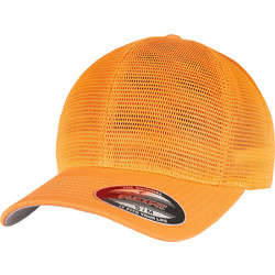 Flexfit Omnimesh Ανδρικό Καπέλο Jockey με Δίχτυ Snapback Υφασμάτινο Πορτοκαλί 360-00354
