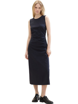 Tom Tailor Midi Καλοκαιρινό Καθημερινό Φόρεμα Μαύρο 1041527-10668
