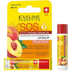 Eveline Cosmetics SOS Peach Sorbet Lip Balm SPF15 4.2gr