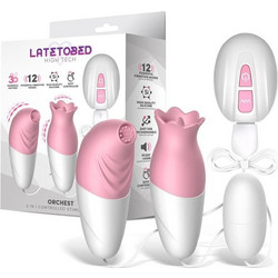 LateToBed Orchest 3 In 1 Κλειτοριδικός Δονητής Δονητής Egg 3τμχ