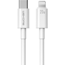 WK WDC-168 USB-C to Lightning Cable 20W 1m White 6941027631652