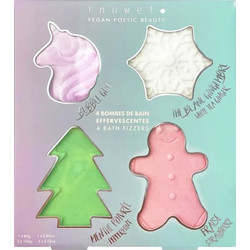 Inuwet Christmas Bath Fizzers 4τμχ