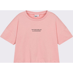IDo Παιδικό Crop Top Κοντομάνικο Ροζ 48025-2312