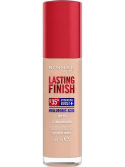 Rimmel Lasting Finish 010 Rose Ivory Liquid Make Up SPF20 30ml
