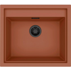 Elleci Sintesi 105 Ένθετος Νεροχύτης Γρανίτη K83 Cavern Clay 57x50cm