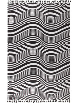 Bluepoint Optical Illusion Πετσέτα Θαλάσσης Μαύρη 100x180cm 24086004-01