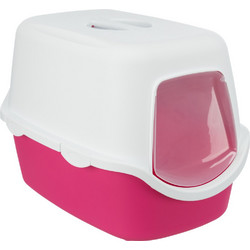 Trixie Vico Τουαλέτα Γάτας Κλειστή Λευκή Ροζ Μ56xΠ40xΥ40cm
