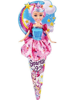 Zuru Sparkle Girlz Unicorn Princess με Ροζ Μπλε Φόρεμα