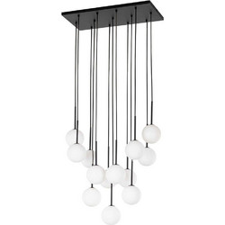 TK Lighting Martin Κρεμαστό Φωτιστικό Οροφής Πολύφωτο Μαύρο 10079