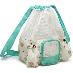 Kiokids Υφασμάτινη Τσάντα Θαλάσσης Πλάτης Αδιάβροχη Πράσινη 40x30cm 4284