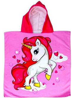 Ocean Unicorn Παιδικό Πόντσο Θαλάσσης Φούξια 60121
