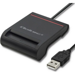 Qoltec 50642 Card Reader USB-A 2.0 για Smart Card