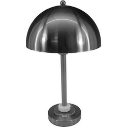 Inart Lustrous 5207351213089 Πορτατίφ Ε27 Μαύρο Π25xΥ42cm