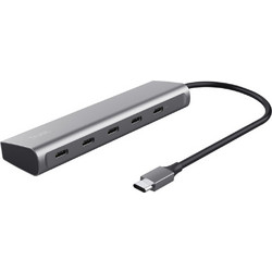 Trust Halyx 25136 USB Hub 3.0 USB-C με 5 Θύρες USB-C & Εξωτερική Παροχή Ρεύματος