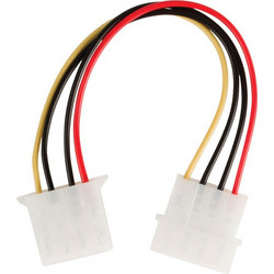 Valueline VLCP74000V Καλώδιο Τροφοδοσίας 4-Pin Molex Male to 4-Pin Molex Female 0.15m Multicolor