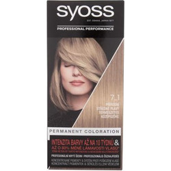 Syoss Coloration 7-1 Ξανθό Μπλε Σαντρέ Μόνιμη Βαφή Μαλλιών 50ml