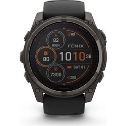 Garmin Fenix 8 Solar 51mm Sapphire Titanium Carbon Gray / Black