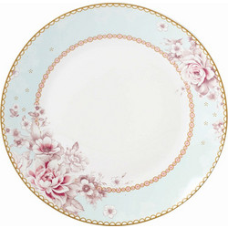 Karvounis Bros Floral Paris Roses Σετ Πιάτα Πάστας Πορσελάνης Γαλάζια Λευκά Ροζ 7τμχ 28020-82118