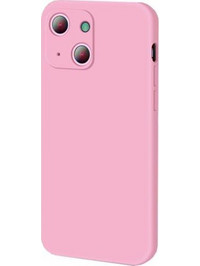 Bodycell Square Liquid Silicon Back Cover Pink (iPhone 13 mini)